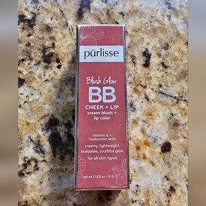 Purlisse Blush Glow BB Cheek + Lip Cream Blush - Pink